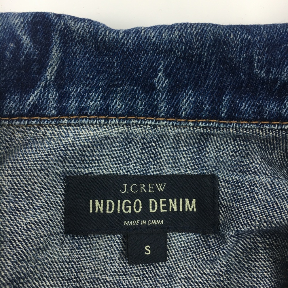 J Crew Vintage Denim Jacket Recycled Indigo Size S - Picture 4 of 7